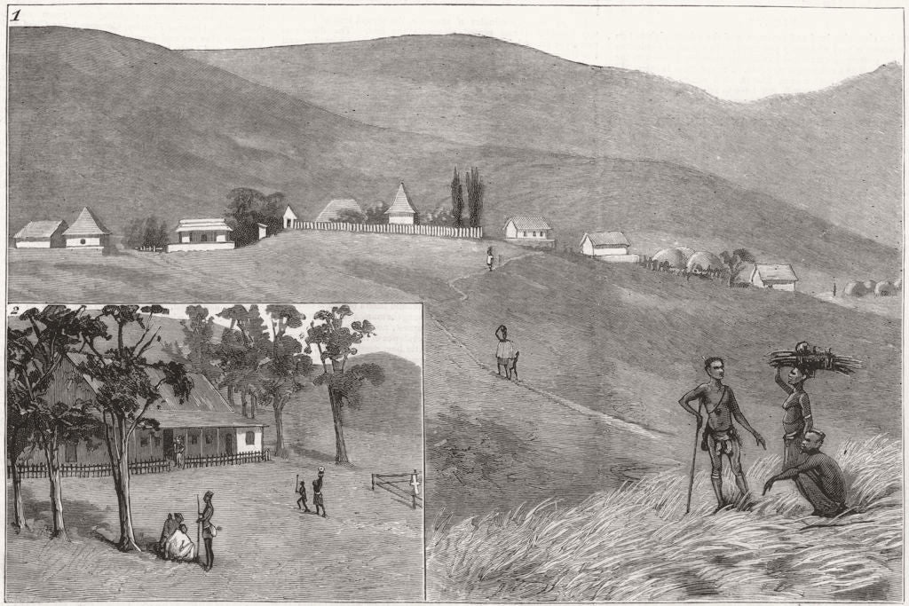 S AFRICA.Cetshwayo kaMpande.Emangete,Dunn House,Zulu;St Andrew Mission Stn 1883